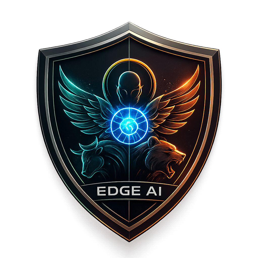 EdgeAI Quant shield logo